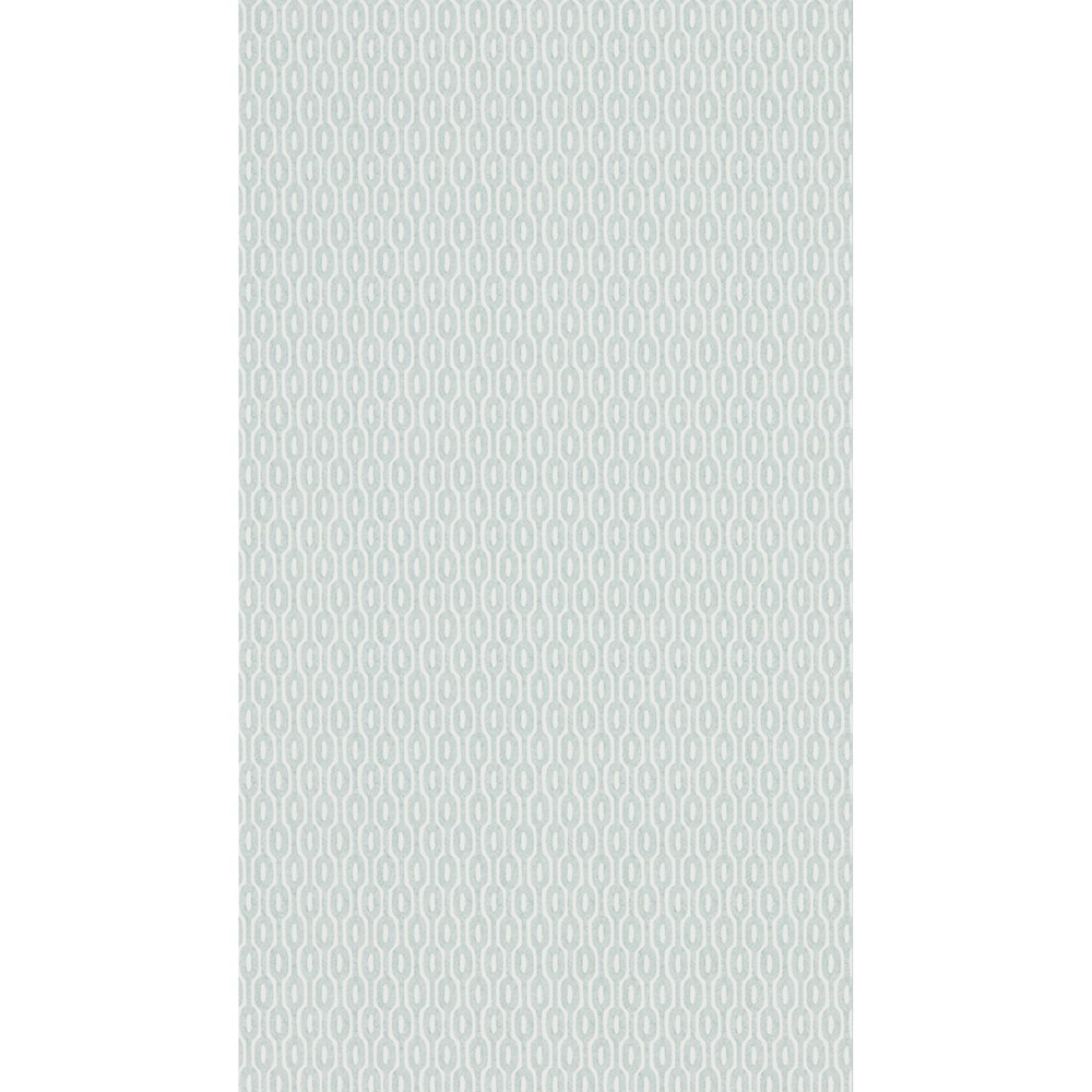 Hemp Geometric Wallpaper 216368 by Sanderson in Mineral Blue